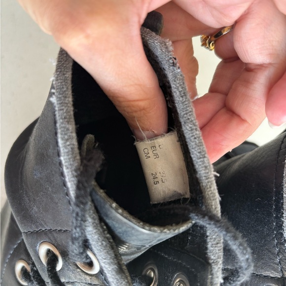 VTG Skechers Sport Utility 90s Y2K Womens Sz 7 Black Chunky Heel Platform Boots - Picture 10 of 10